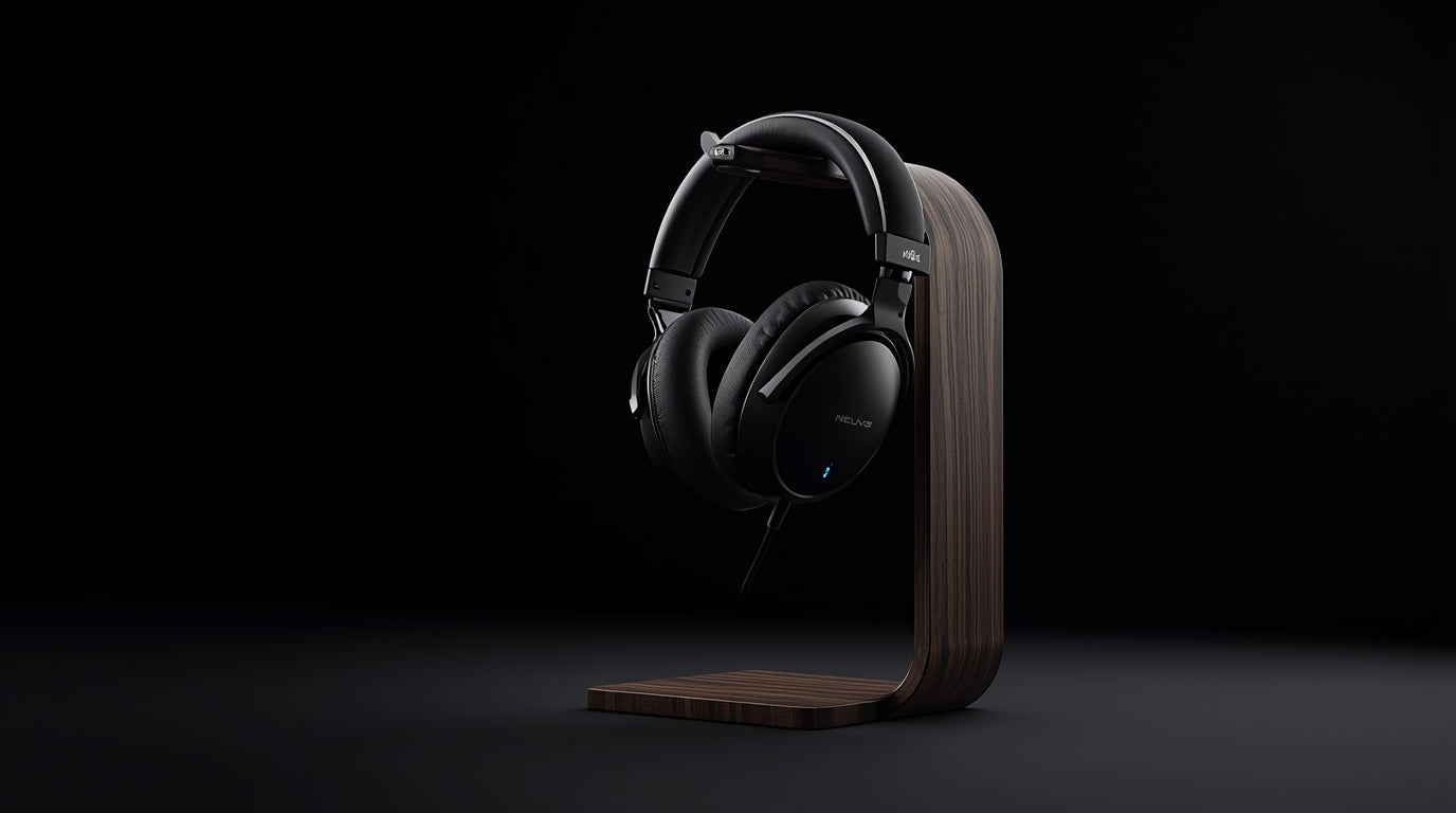 suporte de headset organizar mesa escritório