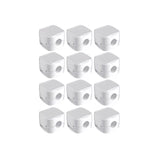 organizador de cabos cable clip n-sense neua clipe de cabos branco 12 unidades