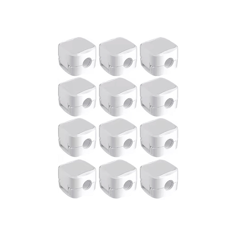 organizador de cabos cable clip n-sense neua clipe de cabos branco 12 unidades