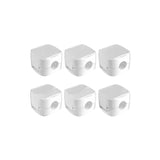 organizador de cabos cable clip n-sense neua clipe de cabos branco 6 unidades