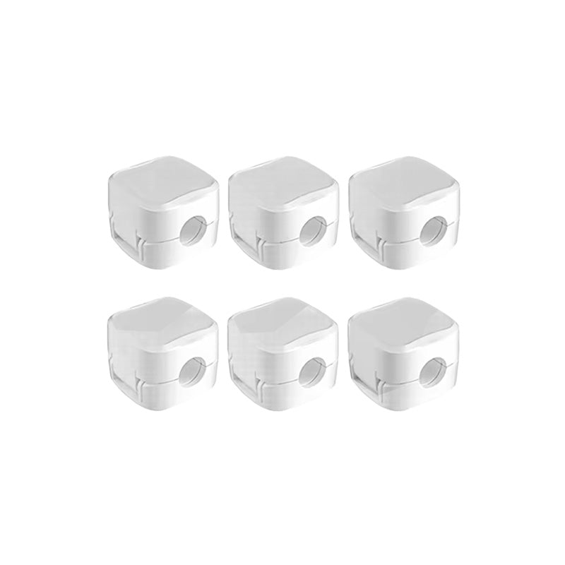 organizador de cabos cable clip n-sense neua clipe de cabos branco 6 unidades