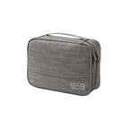 Case Organizadora de Acessórios e Cabos NEUA bolsa de cabos para viagem cinza