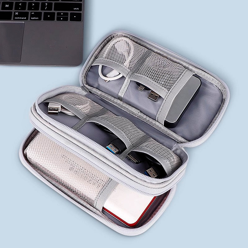 Case ShortBox Organizadora de Acessórios e Cabos NEUA bolsa porta cabos e powerbank organização de fios para viagem