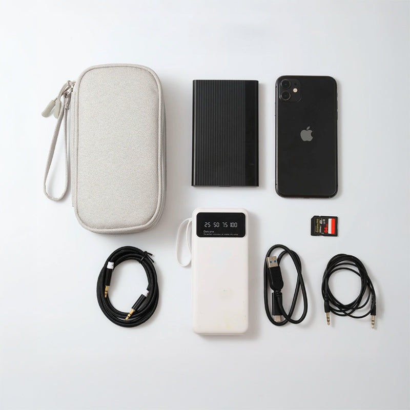 Case ShortBox Organizadora de Acessórios e Cabos NEUA bolsa porta cabos e powerbank organização de fios para viagem