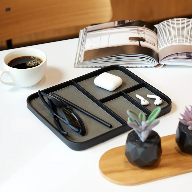 Bandeja Organizadora de Mesa Couro N-Sense