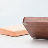 Descanso de Pulso e Organizador de Mesa Exclusive neua descanso de pulso em madeira e couro premium acessório ergonomia