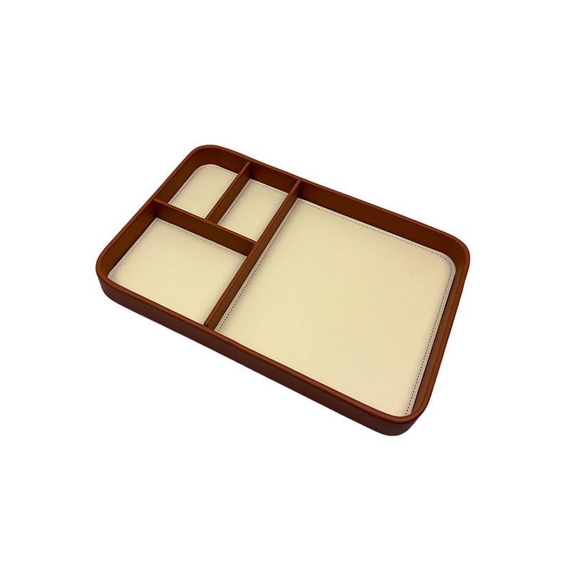 Bandeja Porta Objetos Tray - em Couro