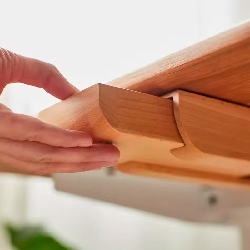 gaveta organizadora oculta embaixo da mesa neua exclusive madeira cerejeira