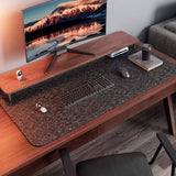 deskpad feltro preto exclusive neua mousepad feltro linho