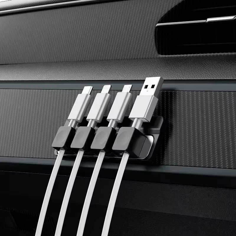 organizador de cabos preto magnético neua exclusive ímã 